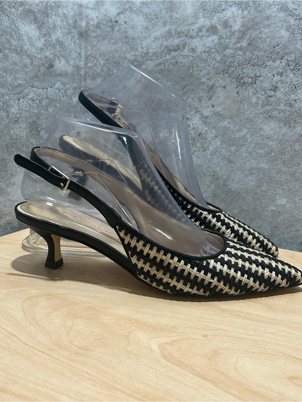 Marc fisher Larysa Pointed Toe Kitten Heel Slingback Pump (Women) size 6.5